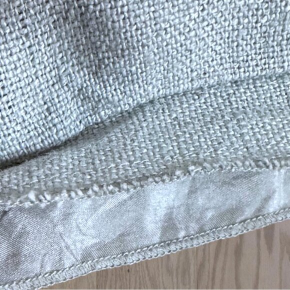 Pottery Barn Aqua Linen Square Pillow Cover 20 x 20 Coastal Farmhouse - Picture 2 of 6